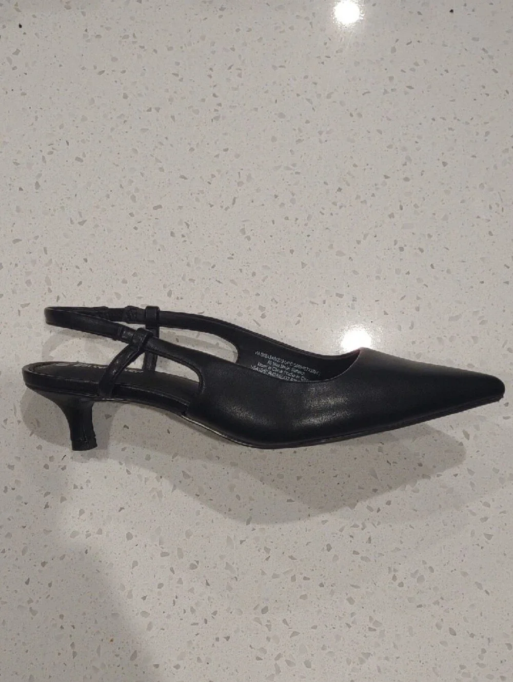 No Boundaries Black Pointed Slingback Heels Women’s Size 10